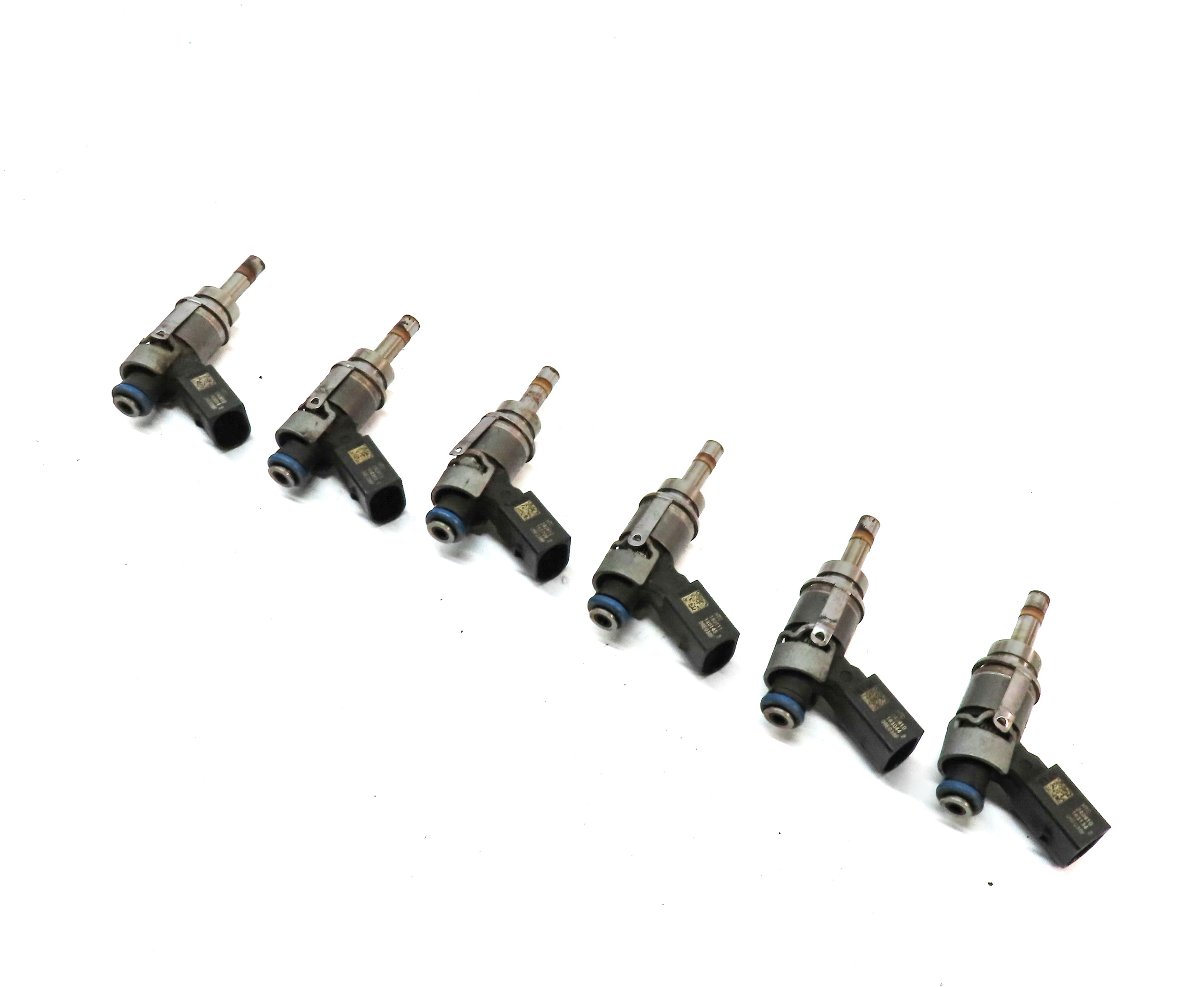 08-12 AUDI A4 A5 A6 Q5 (B8 8K 8T 8R C7) 3.2L V6 FSI ENGINE FUEL INJECTOR SET 6 — exact item pictured